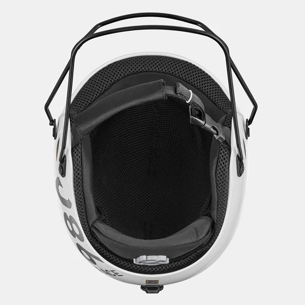 Casque de ski club compétition FIS enfant avec mentonnière - Blanc