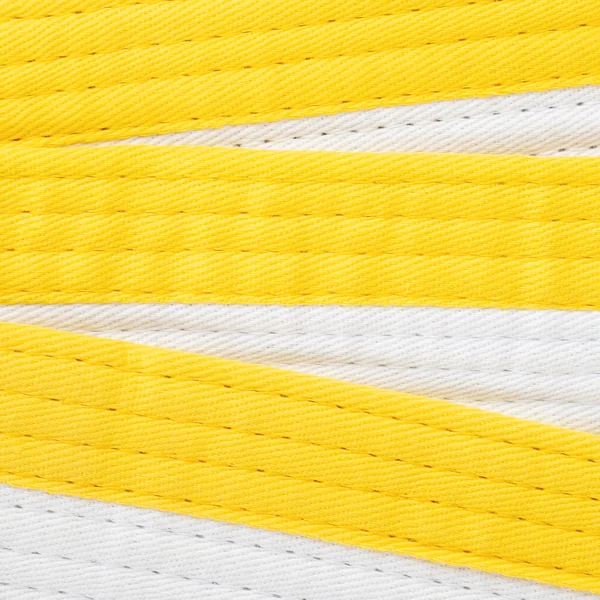 CEINTURE PIQUEE 2,5M BLANC/JAUNE