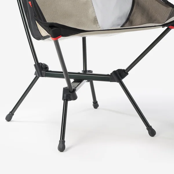Chaise basse de camping, ultra compacte et avec dossier haut, 500 L