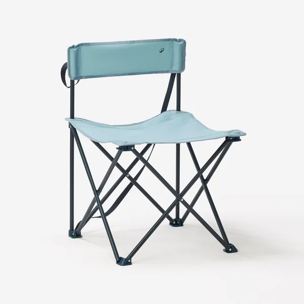Chaise de camping pliante bleue