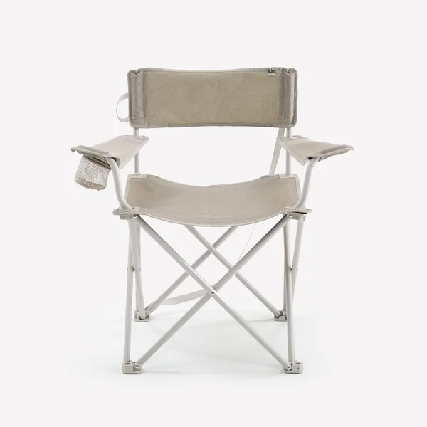 Chaise large de camping avec accoudoir, pliante et confortable