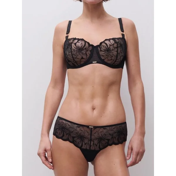 Chantelle Fleurs noir shortie