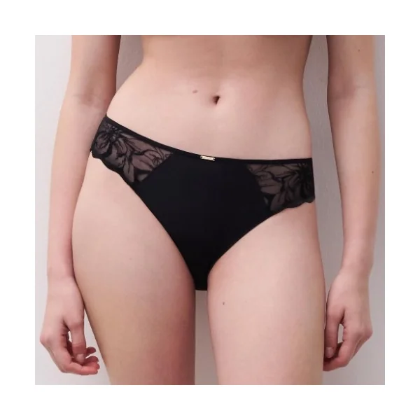Chantelle Fleurs noir slip