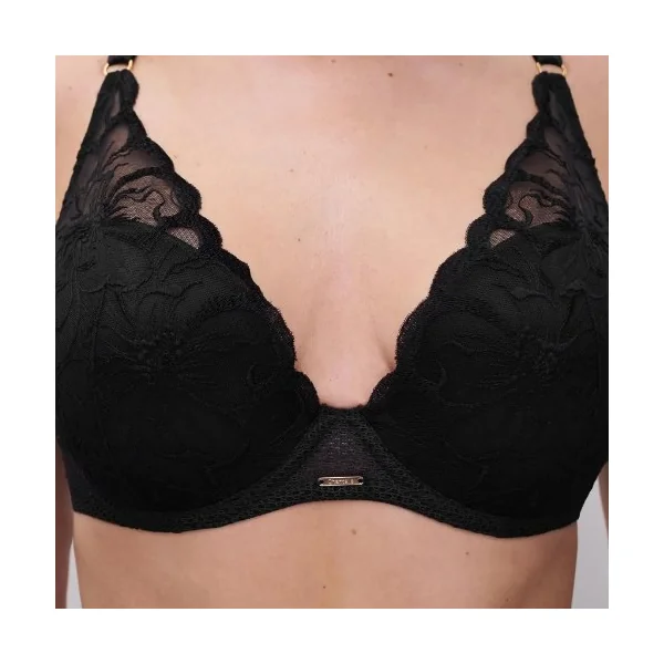Chantelle Fleurs noir soutien-gorge rembourré