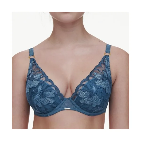 Chantelle Fleurs Signature jeans bleu soutien-gorge rembourré