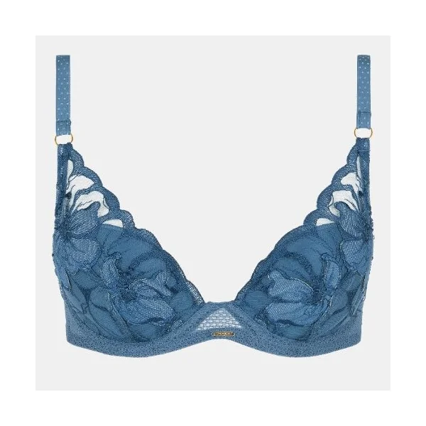 Chantelle Fleurs Signature jeans bleu soutien-gorge rembourré