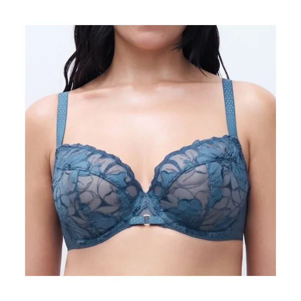 Chantelle Fleurs Signature jeans bleu soutien-gorge rembourré
