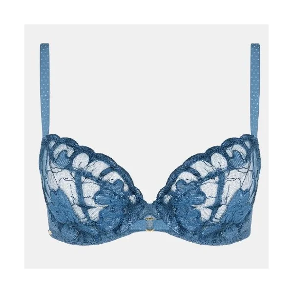 Chantelle Fleurs Signature jeans bleu soutien-gorge rembourré