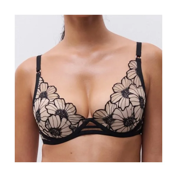 Chantelle Lush noir/rose soutien-gorge rembourré
