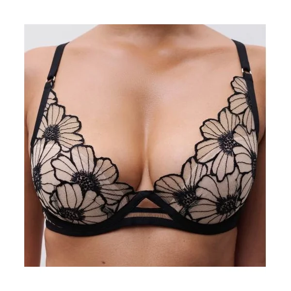 Chantelle Lush noir/rose soutien-gorge rembourré
