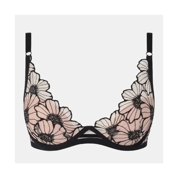 Chantelle Lush noir/rose soutien-gorge rembourré