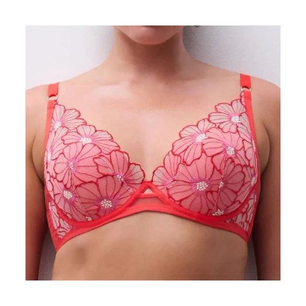 Chantelle Lush rouge soutien-gorge rembourré