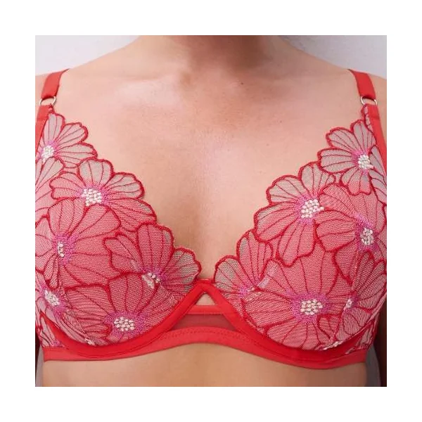 Chantelle Lush rouge soutien-gorge rembourré