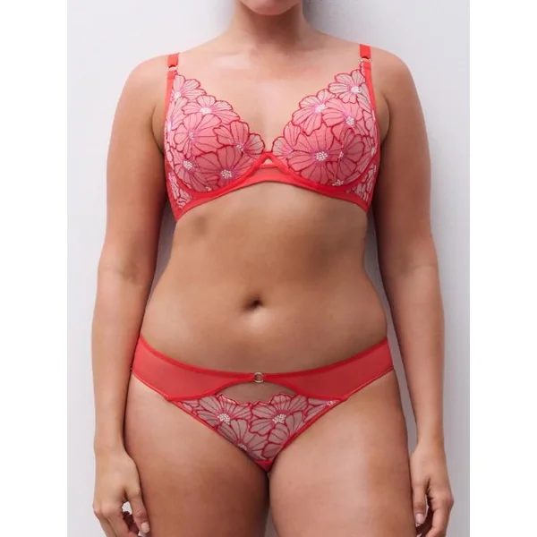Chantelle Lush rouge soutien-gorge rembourré