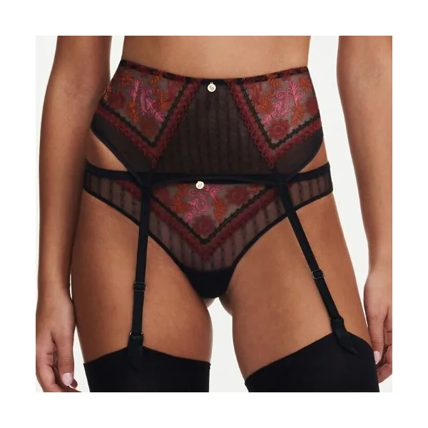 Chantelle New Romance noir jarretelles garter belt
