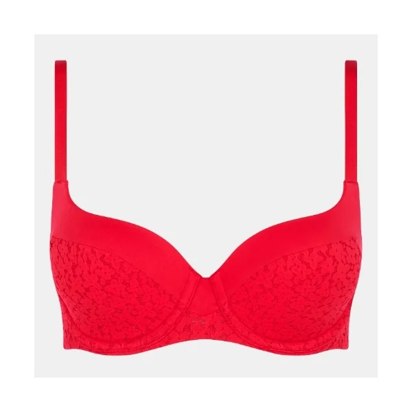 Chantelle Norah rouge soutien-gorge rembourré