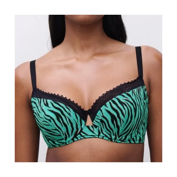Chantelle Pulse vert/print soutien-gorge rembourré