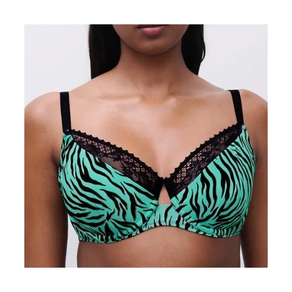 Chantelle Pulse vert/print soutien-gorge rembourré