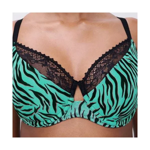 Chantelle Pulse vert/print soutien-gorge rembourré