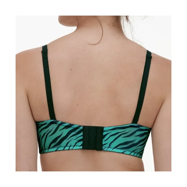 Chantelle Pulse vert/print soutien-gorge sans armatures en dentelle