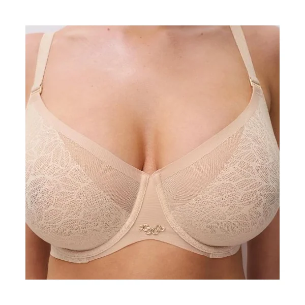 Chantelle Pure Lace beige soutien-gorge rembourré