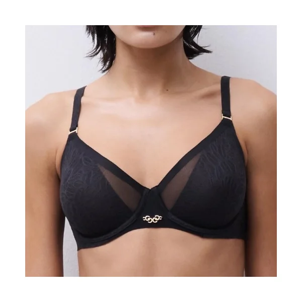 Chantelle Pure Lace noir soutien-gorge rembourré