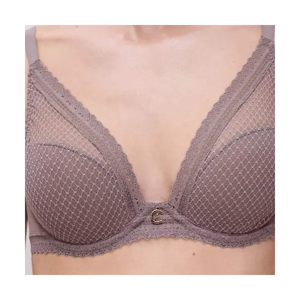 Chantelle Romance taupe soutien-gorge rembourré