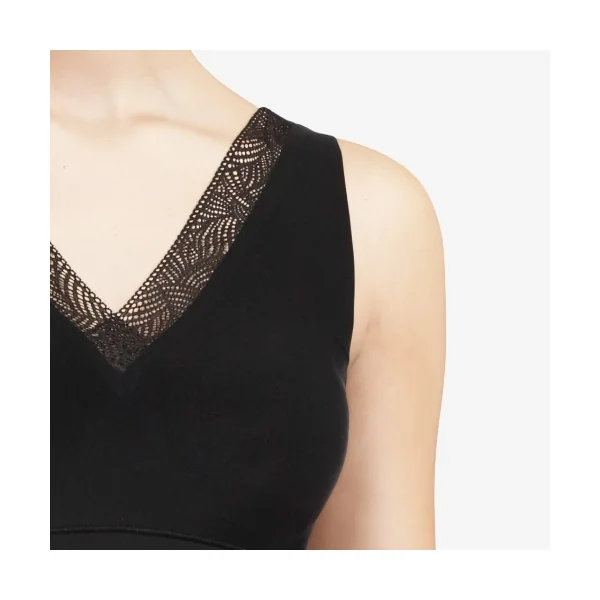 Chantelle SoftStretch noir soutien-gorge sans armatures en dentelle