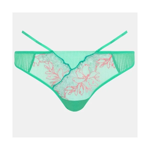 Chantelle Spice vert slip brésilien