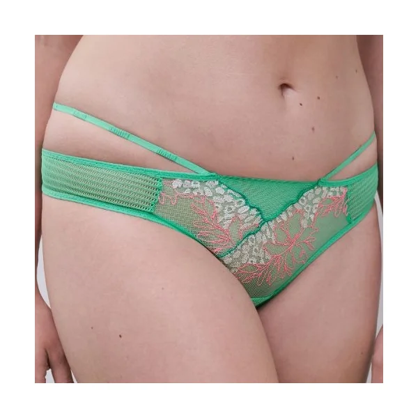 Chantelle Spice vert slip brésilien