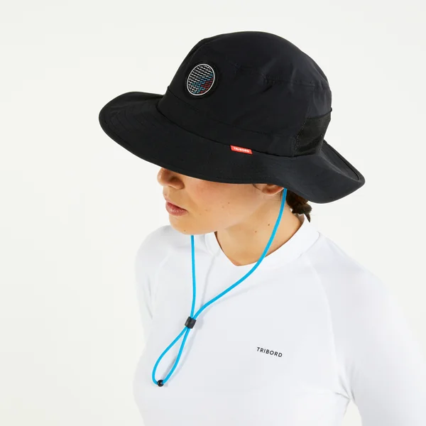 Chapeau bateau sailing 500 adulte voile noir