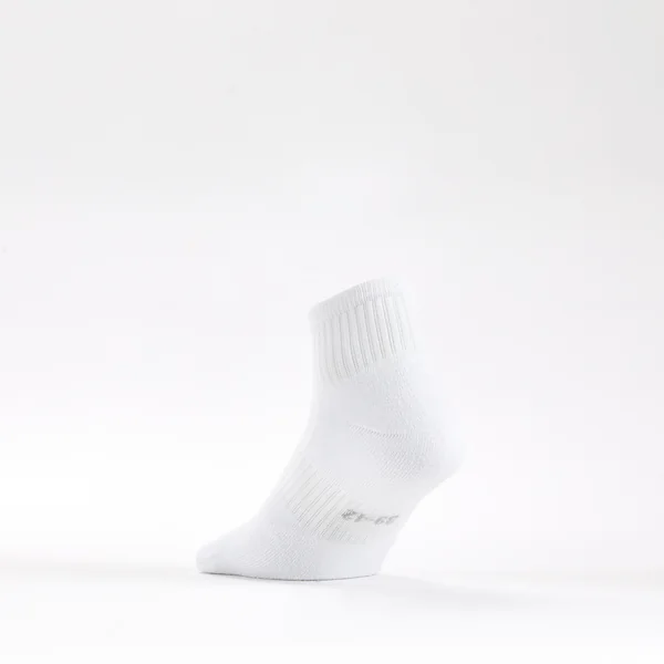 CHAUSSETTES DE SPORT MI-HAUTES RS 500 BLANC LOT DE 3