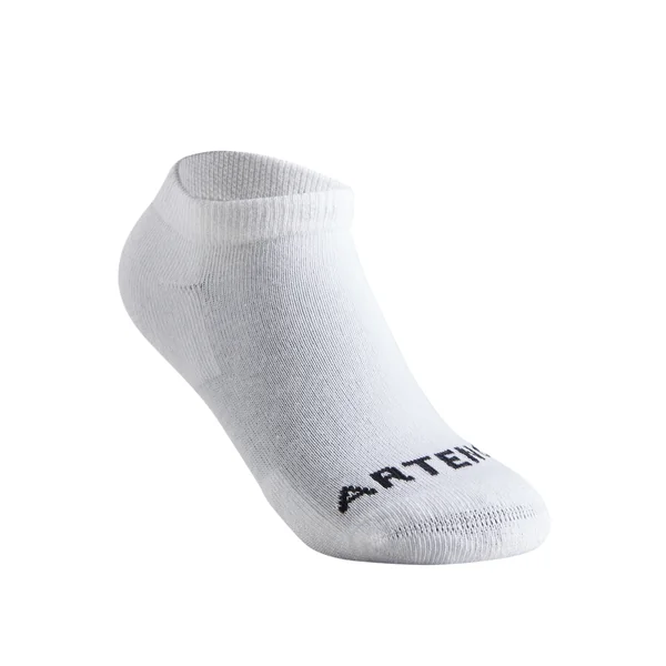 CHAUSSETTES SPORTS DE RAQUETTES BASSES ENFANT ARTENGO RS 100 BLANC LOT DE 3