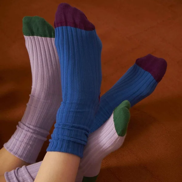 Chaussettes Yvette Mécano orange rougeâtre 36/38 Maison Vivaraise