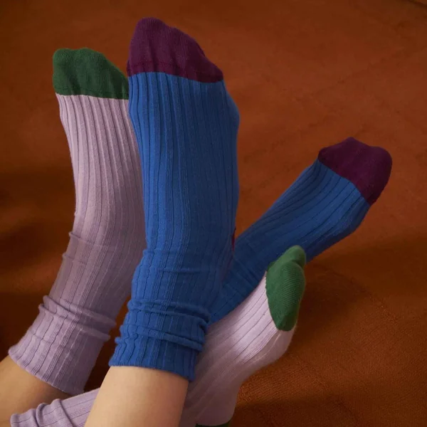 Chaussettes Yvette Mécano orange rougeâtre 42/45 Maison Vivaraise