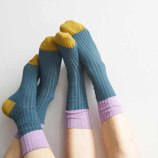 Chaussettes Yvette Orage 36/38 gris anthracite Maison Vivaraise
