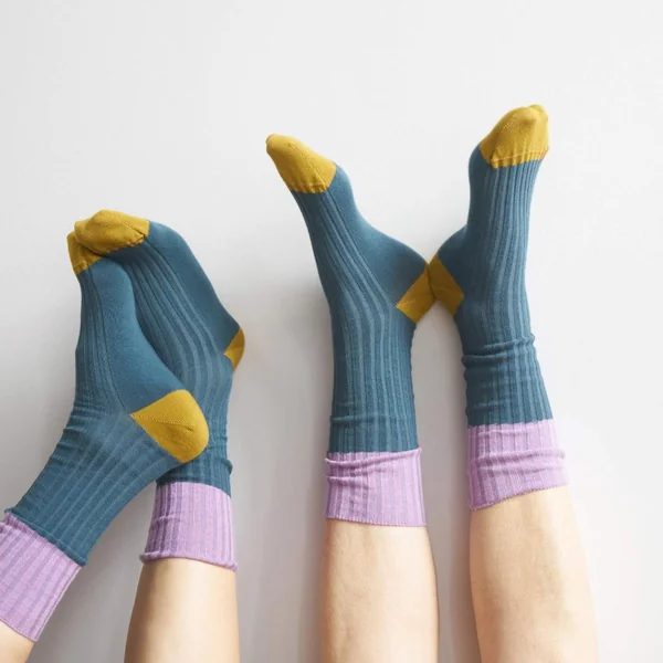 Chaussettes Yvette Orage 36/38 gris anthracite Maison Vivaraise