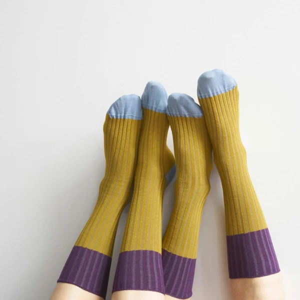 Chaussettes Yvette Savora Jaune 36/38 Maison Vivaraise