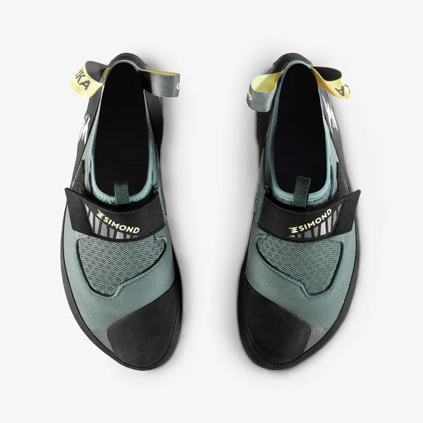 Chaussons d'escalade techniques et souples homme, Vertika Soft vert