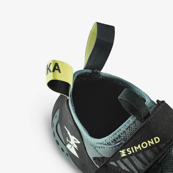 Chaussons d'escalade techniques et souples homme, Vertika Soft vert
