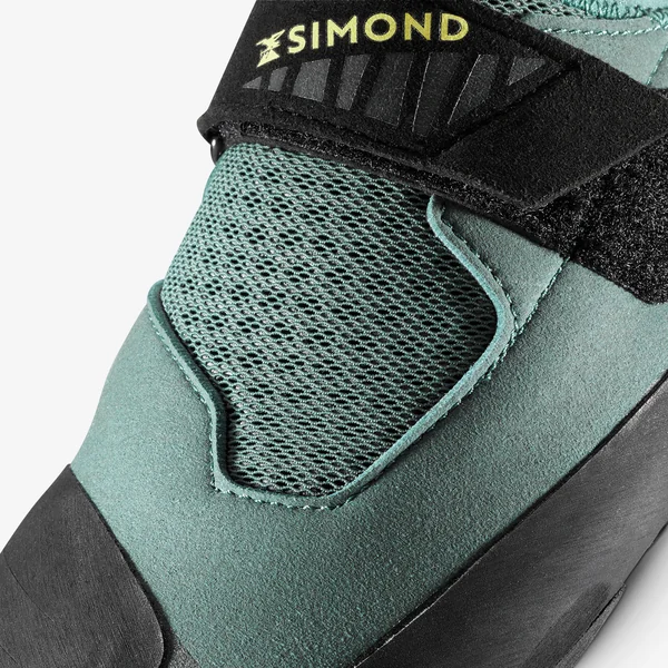 Chaussons d'escalade techniques et souples homme, Vertika Soft vert