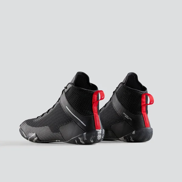 Chaussures de boxe anglaise légères et flexibles, noir
