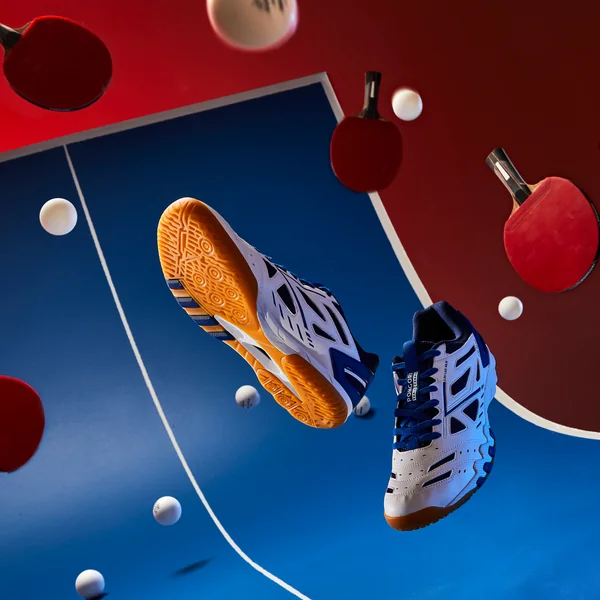 CHAUSSURES DE TENNIS DE TABLE TTS 560 BLEUE/BLANCHE