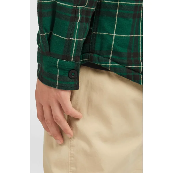 Chemise Must-Have doublée en polaire | Green Flannel Check