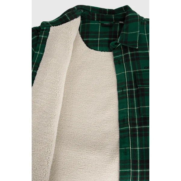 Chemise Must-Have doublée en polaire | Green Flannel Check