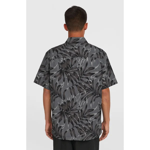 Chemise Print | Black Dipped Leaves