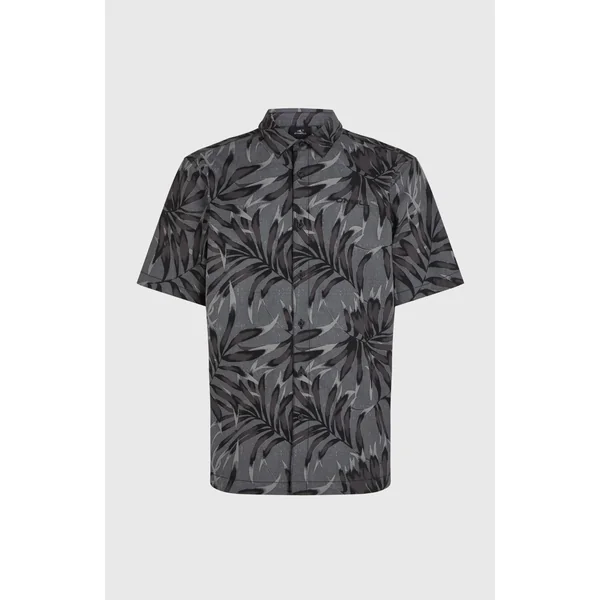 Chemise Print | Black Dipped Leaves