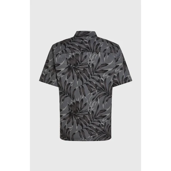 Chemise Print | Black Dipped Leaves