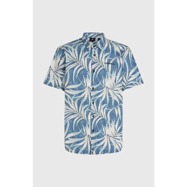 Chemise Print | Blue Dipped Leaves