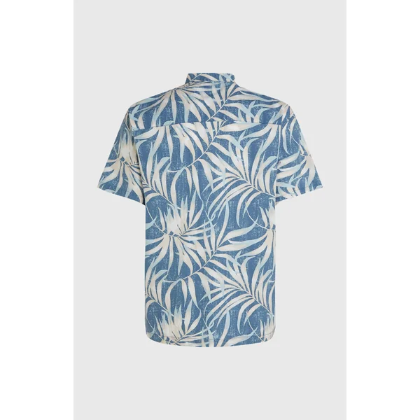 Chemise Print | Blue Dipped Leaves
